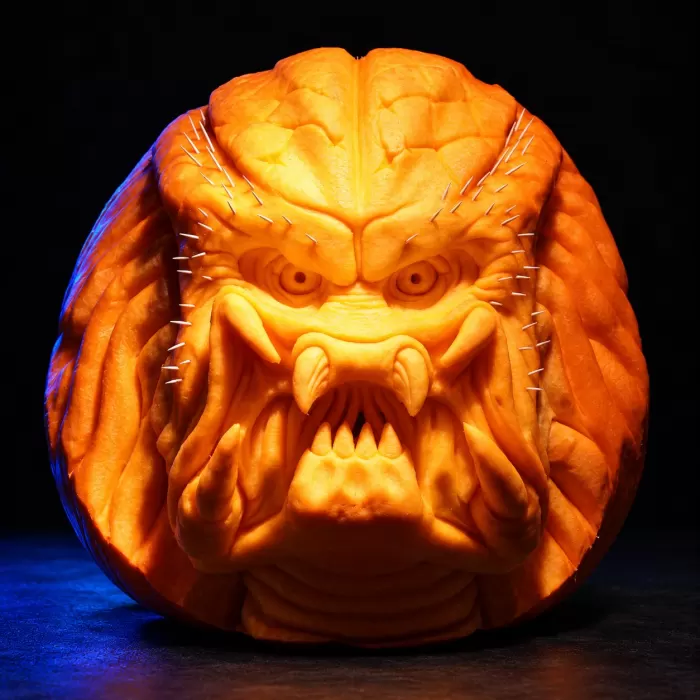 Carved pumpkin, Oct 2005