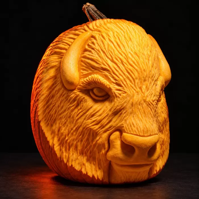 Carved pumpkin, Oct 2006