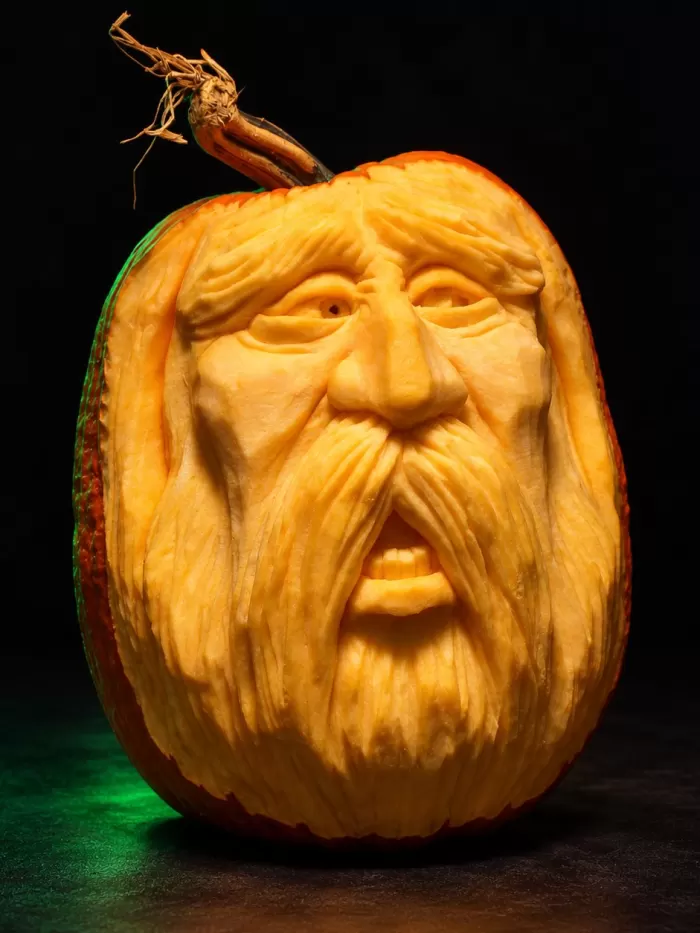 Carved pumpkin, Oct 2006