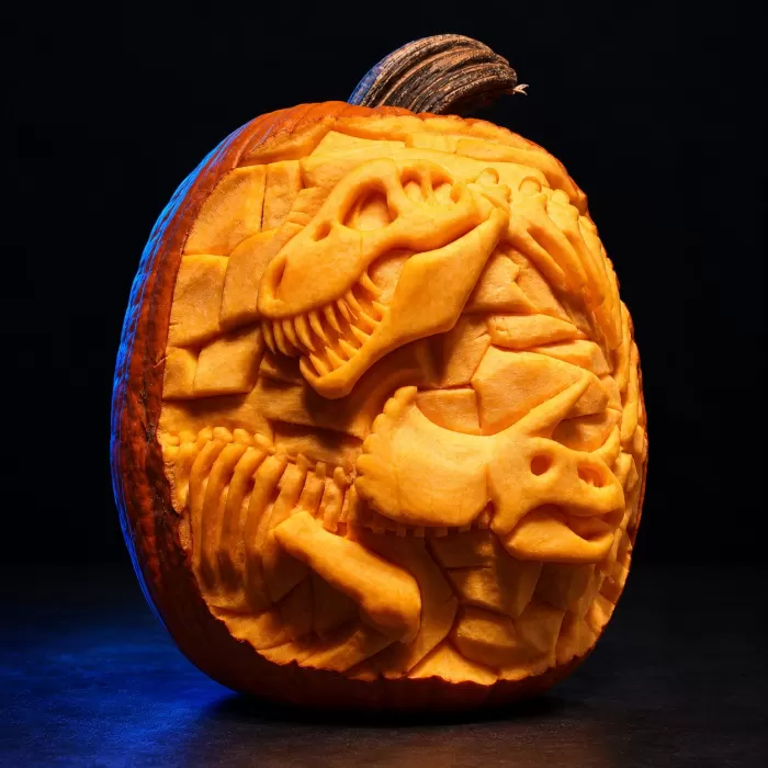 Carved pumpkin, Oct 2006