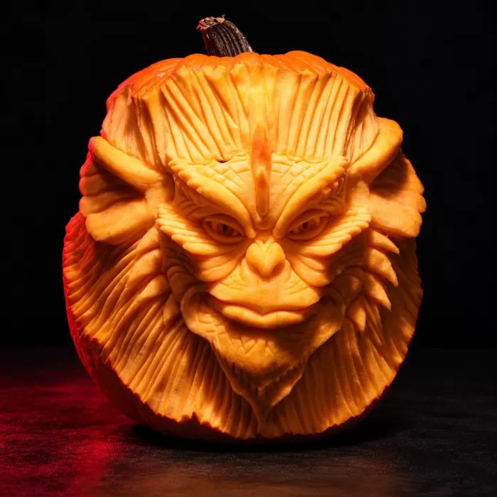 Carved pumpkin, Oct 2006