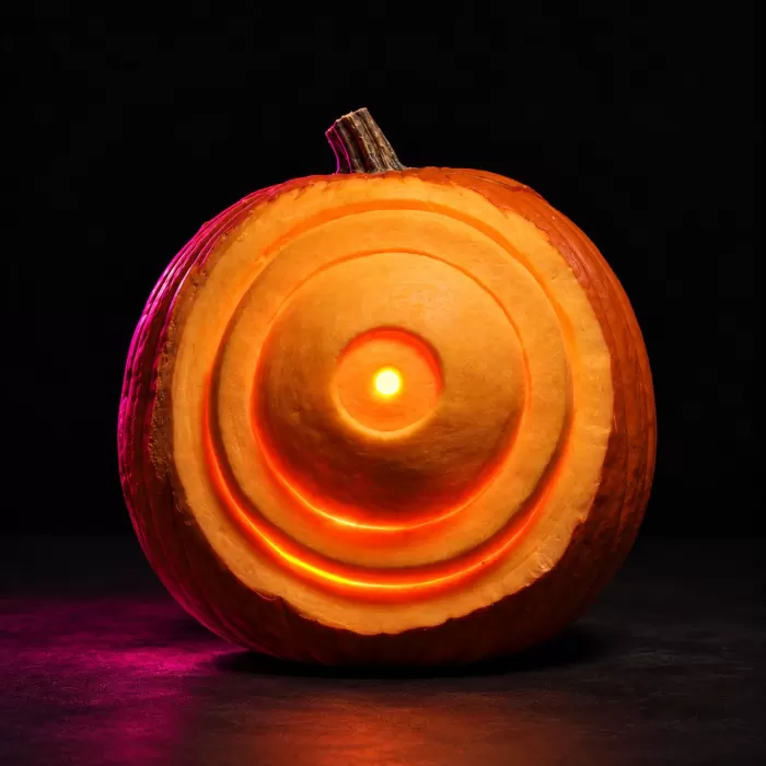 Carved pumpkin, Oct 2010