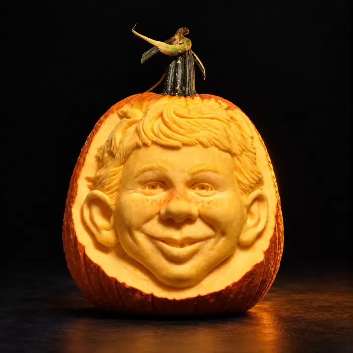 Carved pumpkin, Oct 2011