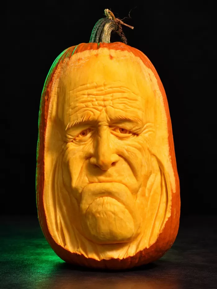 Carved pumpkin, Oct 2011
