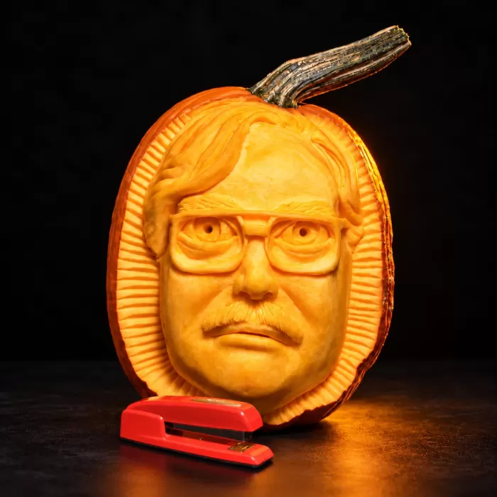 Carved pumpkin, Oct 2012