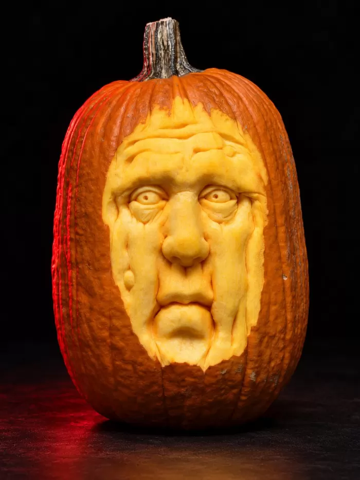 Carved pumpkin, Oct 2015