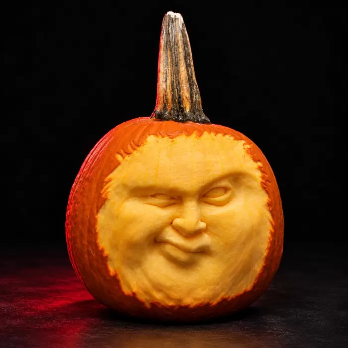 Carved pumpkin, Oct 2020