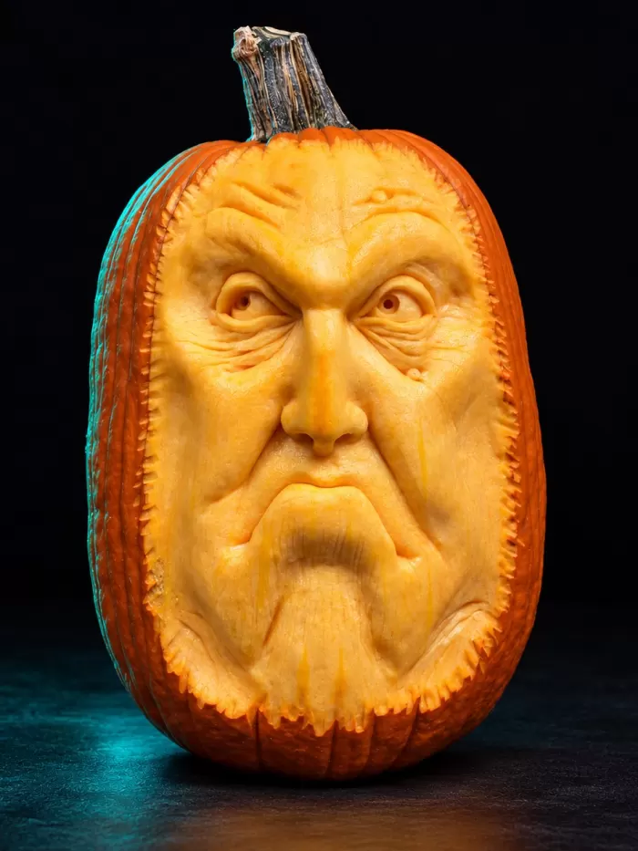 Carved pumpkin, Oct 2022