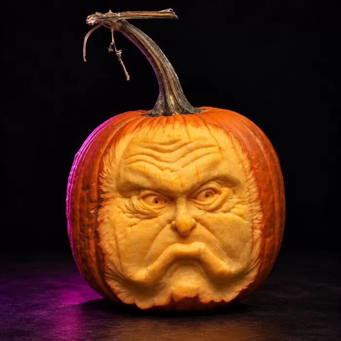 Carved pumpkin, Oct 2024