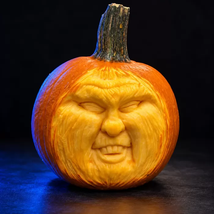 Carved pumpkin, Oct 2025