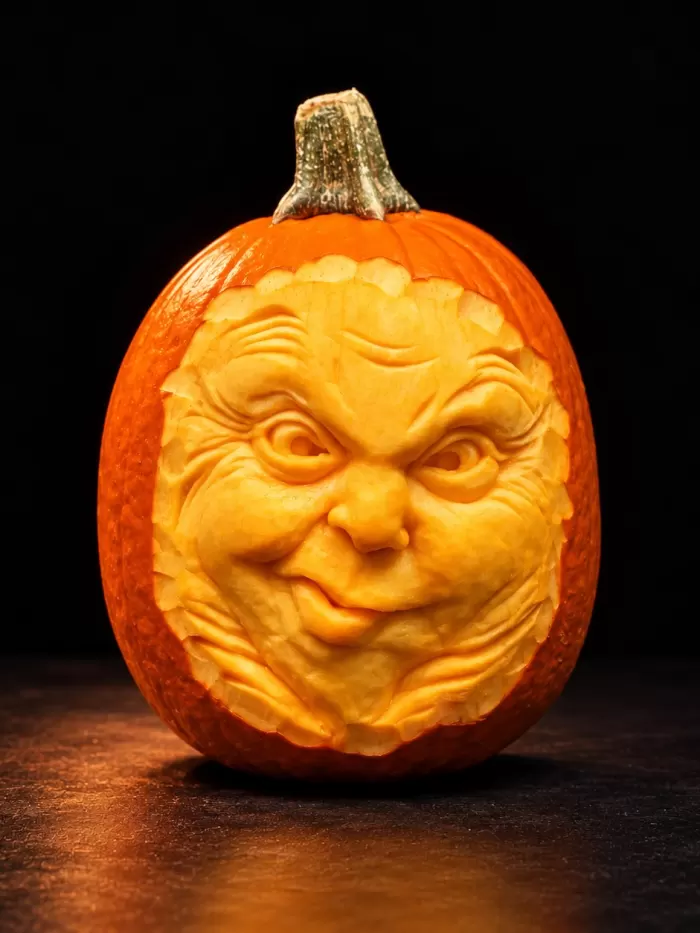 Carved pumpkin