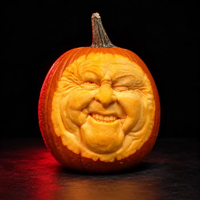 Carved pumpkin
