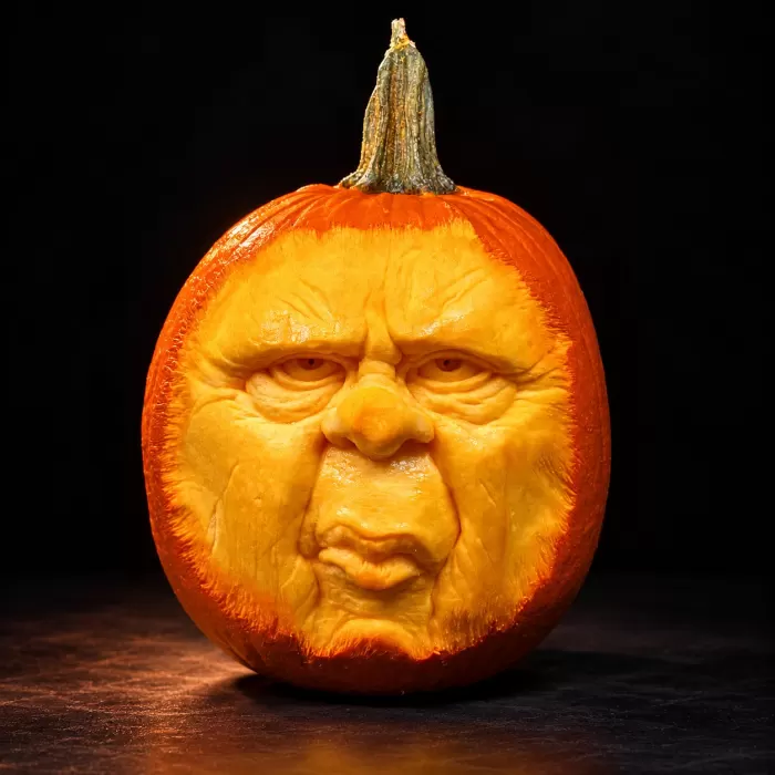 Carved pumpkin