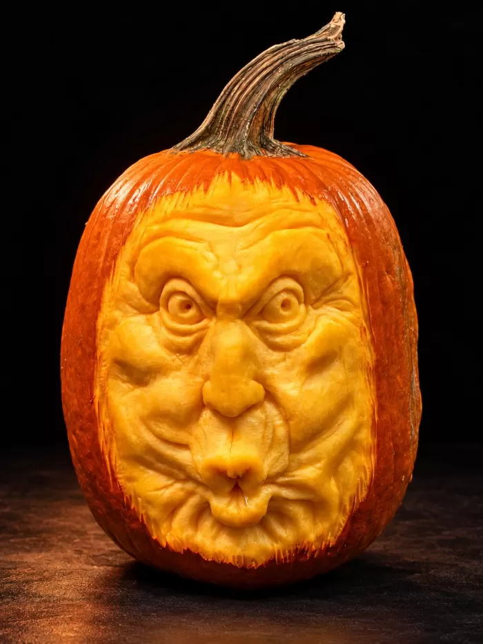 Carved pumpkin