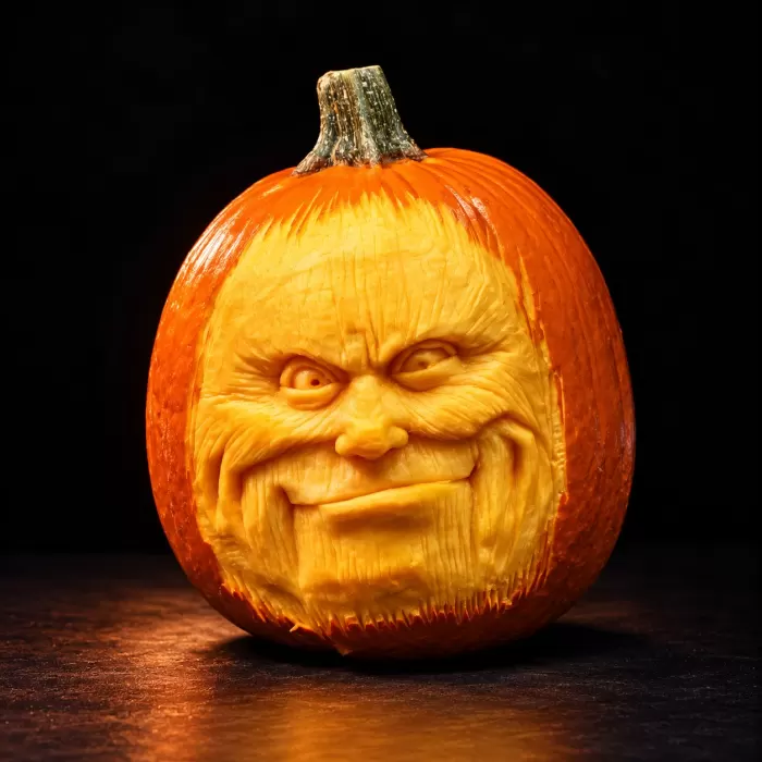Carved pumpkin